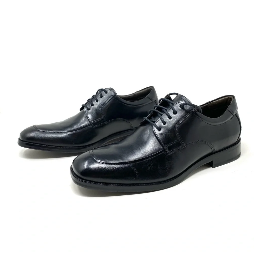 JOHNSTON & MURPHY FELDON MOC TOE Black Calfskin Leather